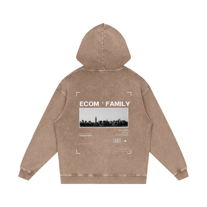 ECOM SEASON Badge Beige Hoodie