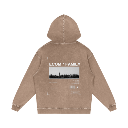 ECOM SEASON Badge Beige Hoodie