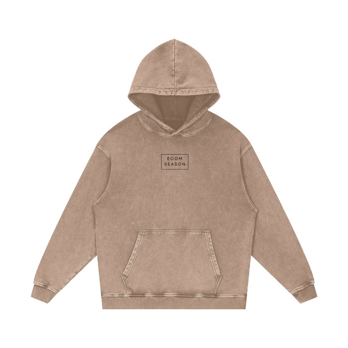 ECOM SEASON Badge Beige Hoodie